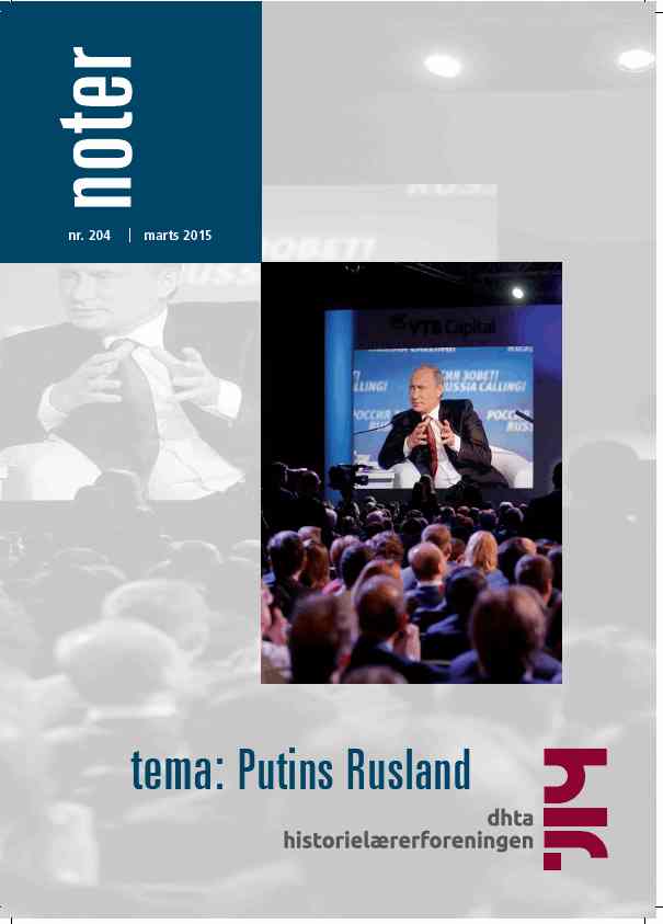 Noter #204: Putins Rusland